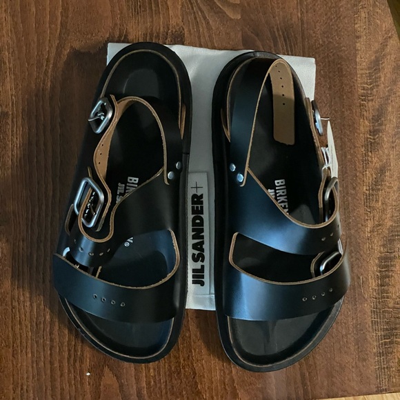 Birkenstock 1774 X Jil Sander Milano Black Sandals - Picture 3 of 4